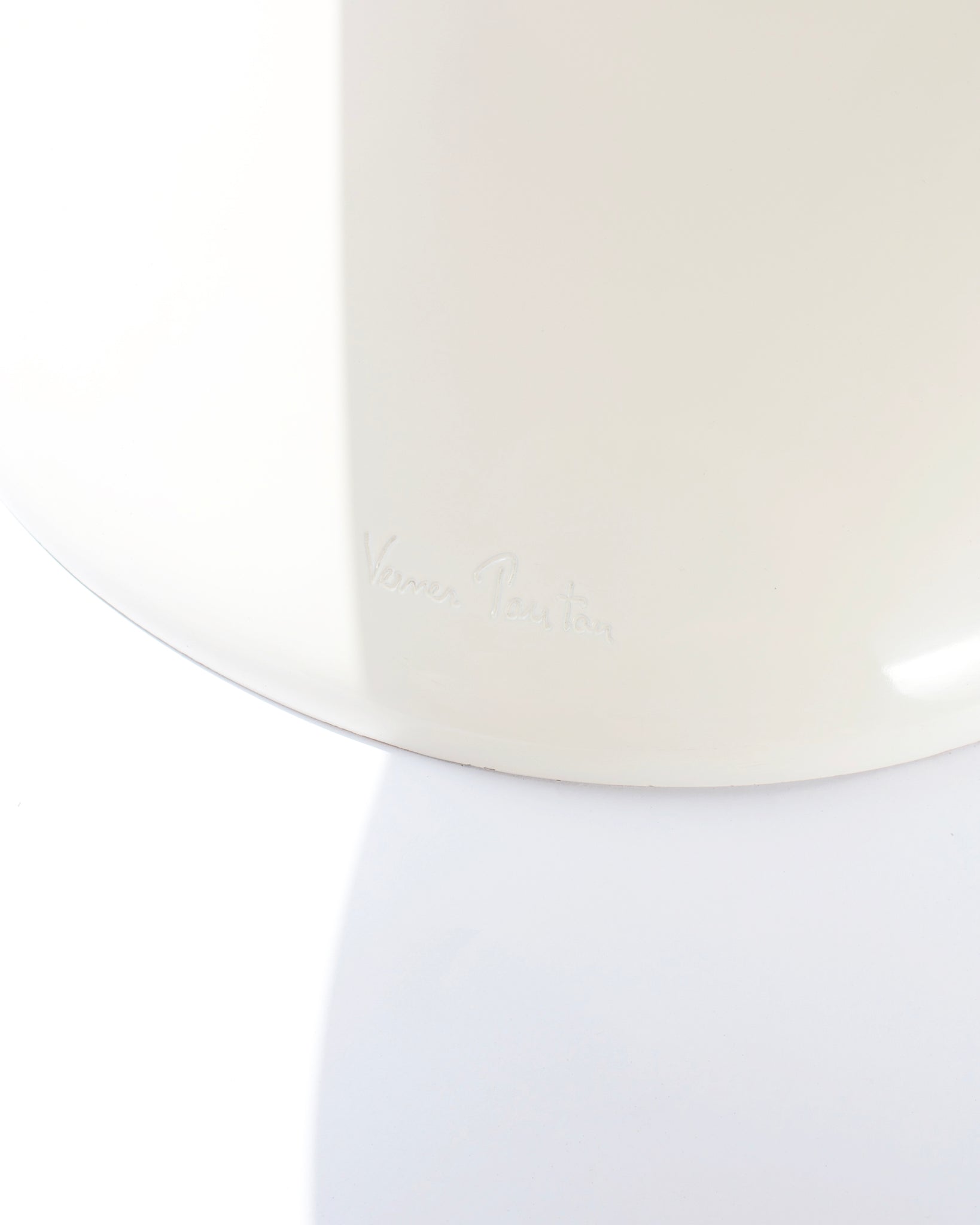 Vintage Panton Chair weiß 80er Fiberglas Stühle 