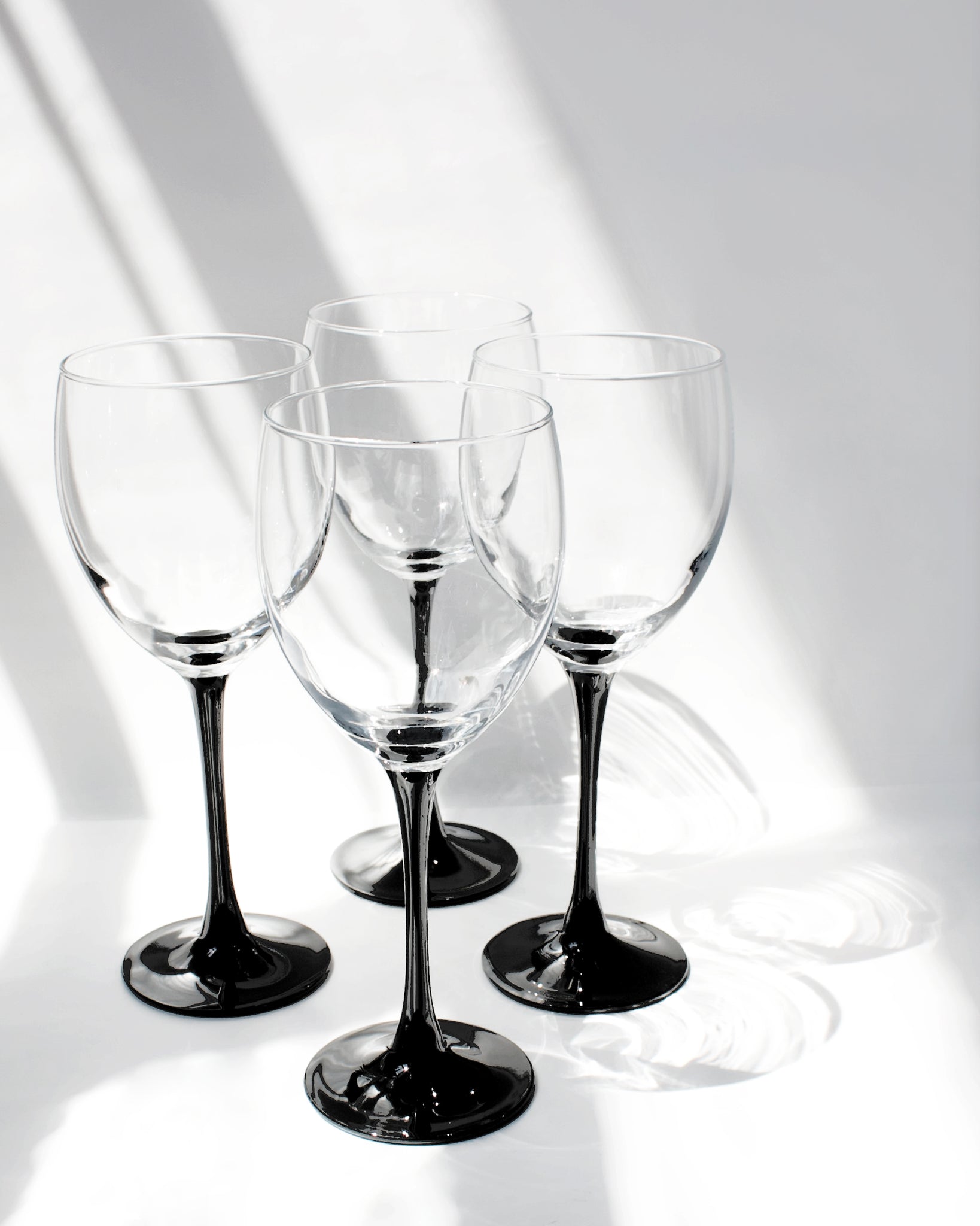 Weingläser Luminarc Vintage schwarzer Stiel